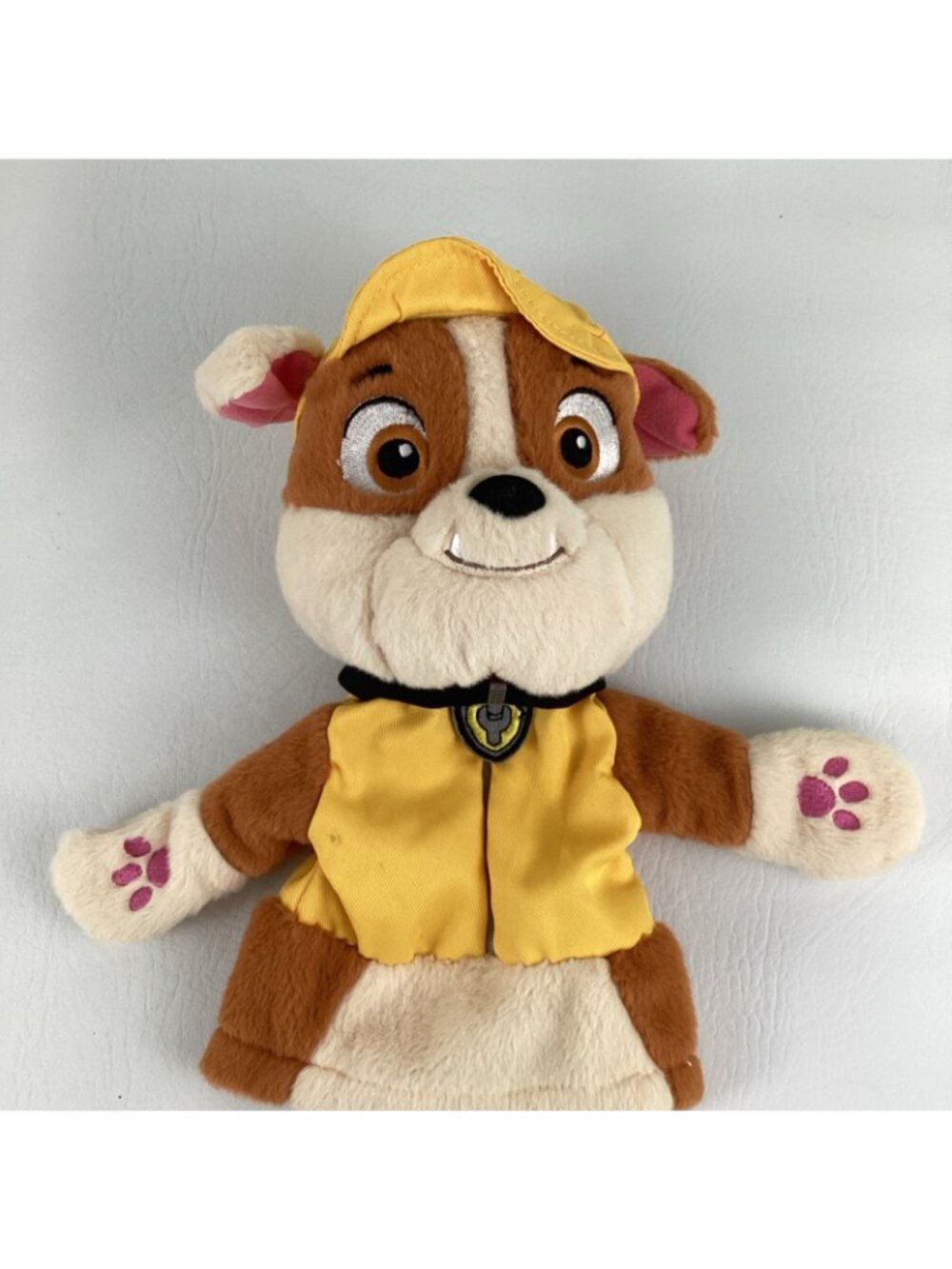 Paw Patrol Plush Bundle Rubble Hand Puppet Ty Tracker Clip Rocky Marshall Lot - Picture 3 of 8